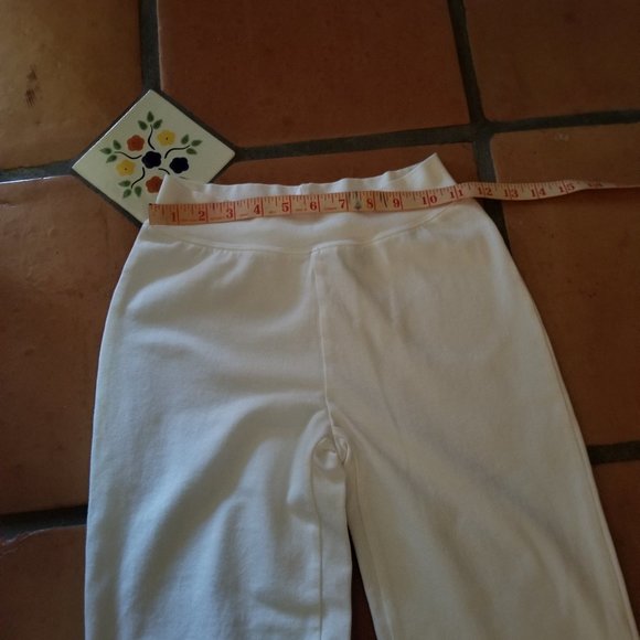 Moda International Vintage Victoria's Secret Pure White Yoga/Lounge Pant - Picture 5 of 8
